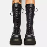 Bottes Militaires Plateformes Gothiques