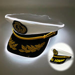 Casquette de Capitaine Lumineuse LED "Éclat Arctique"